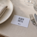 Cartões de Lugar | Impressos com Nome e Mesa | Vários Designs